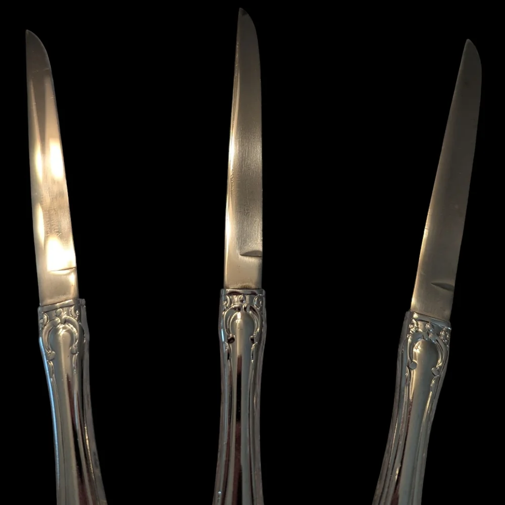 Set Of 6 VTG Carvel Hall Merrimack Towle CVH16 Glossy Stainless Steel USA 8.5